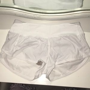 White Lululemon Shorts